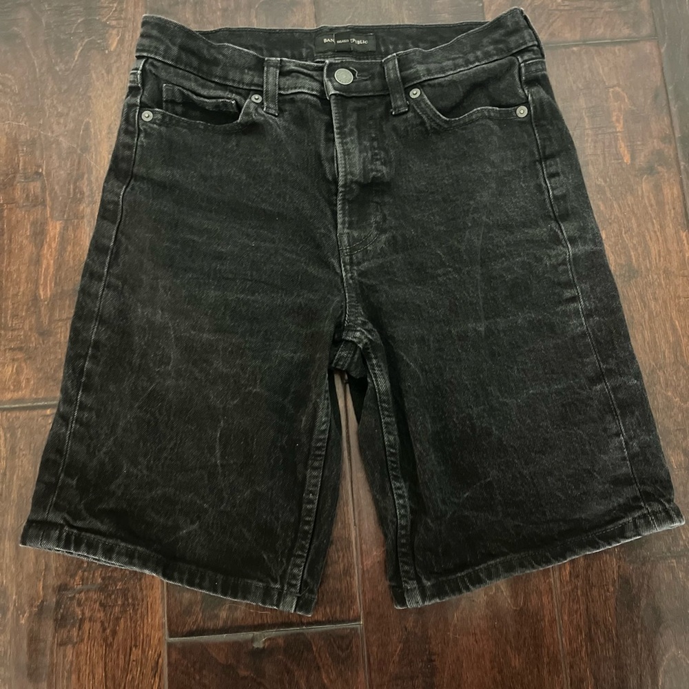 Women’s Black Denim Jorts